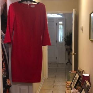 Red Calvin Klein dress sz8